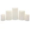 Best Sellers Set Of 5 3X4 4X6 4X8 Led Plastic Candles Ivory