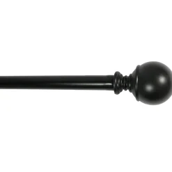 Cheap Online Alex Ball 18 -36 Adjustable 1/2 Diameter Curtain Rod, Black Finish