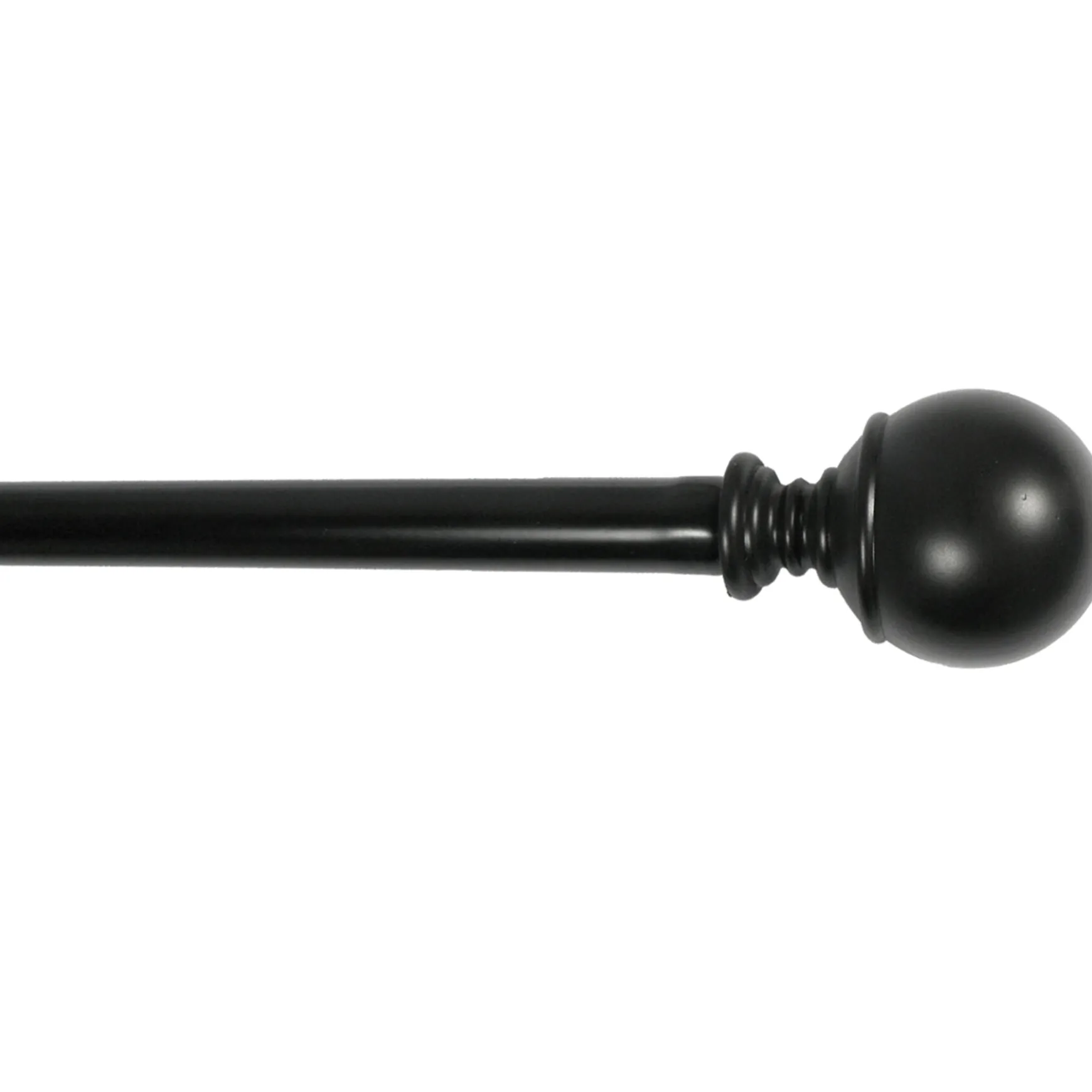Cheap Online Alex Ball 18 -36 Adjustable 1/2 Diameter Curtain Rod, Black Finish