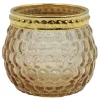 Cheap Online Amber Glass Votive Candle Holder, 2