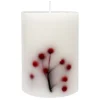 Cheap Online Berries Unscented Pillar Candle, 4