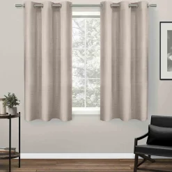 Cheap Online Blush Raw Silk Light Filtering Grommet Curtain Panel, 63