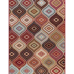 Cheap Online (D374) Contemporary Geometric & Diamond Design Accent Rug, 3 5