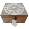 Cheap Online Decorative Wooden Box With Tassels, 7 8