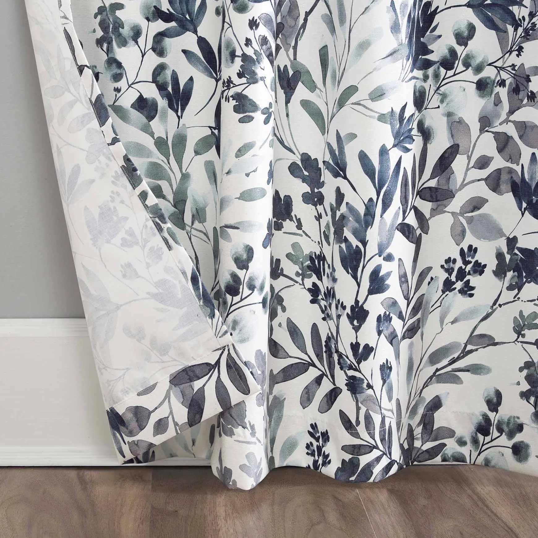 Cheap Online Joanna Blue Thermal Lined Blackout Grommet Curtain Panel, 84