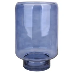 Cheap Online Laila Ali Clear Blue Glass Vase, 8