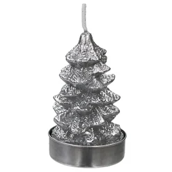 Cheap Online 4-Pack Silver Tree Tealight Candles, 2.8
