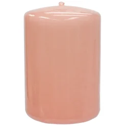 Cheap Online Pink Unscented Overdip Pillar Candle, 4