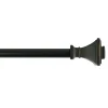 Cheap Online Square 36 -72 Adjustable 1/2 Diameter Curtain Rod, Black Finish