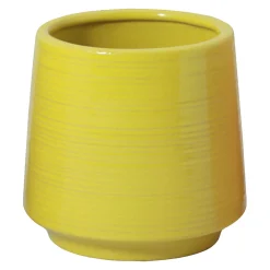 Cheap Online Tapered Yellow Ceramic Citronella Candle, 8Oz