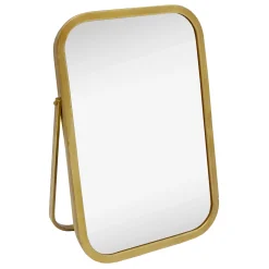 Cheap Online Tracey Boyd Gold Metal Table Mirror, 10