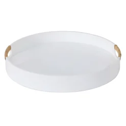 Cheap Online Ty Pennington White Wood Decorative Tray, Large