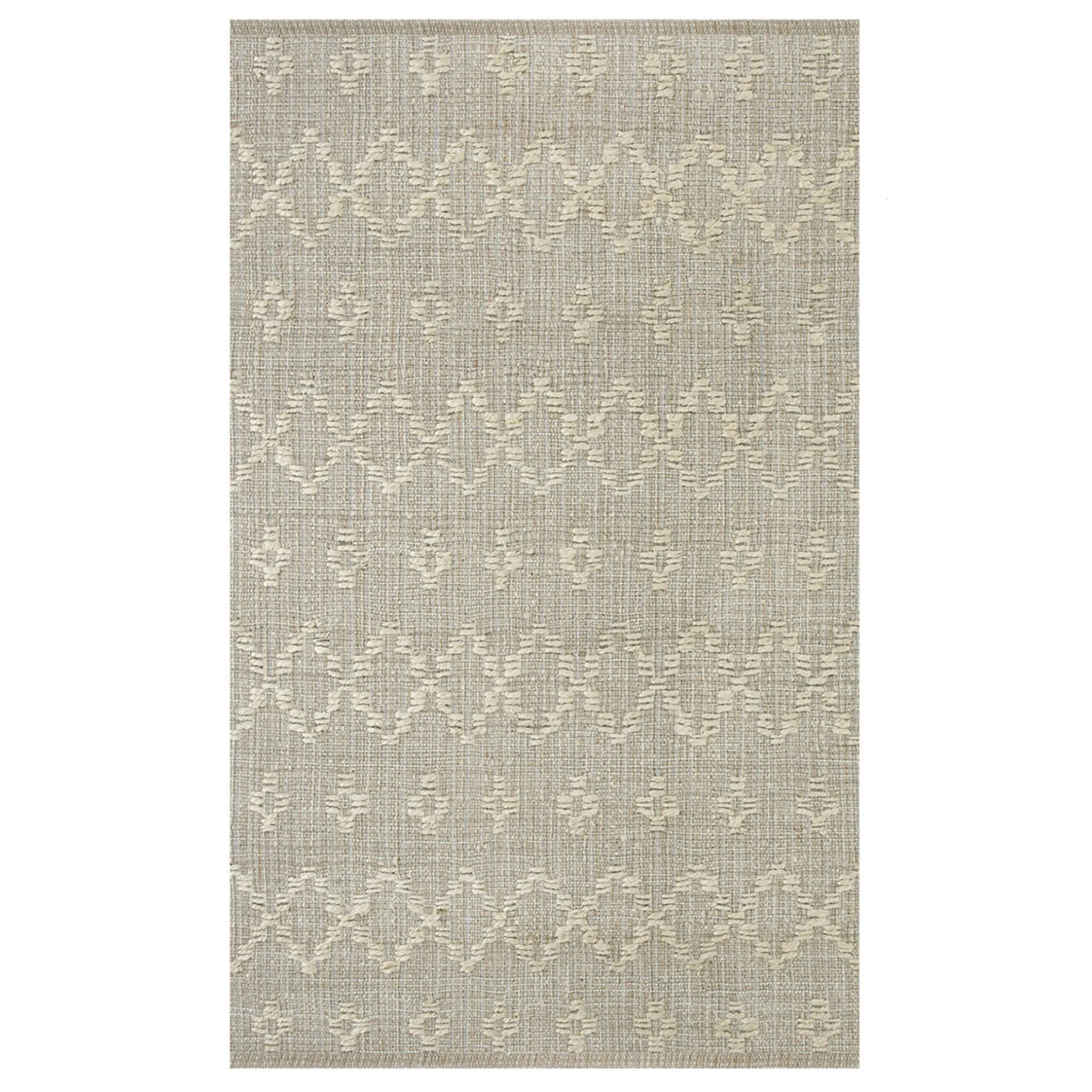 Clearance Sale (B726) Honeybloom Neutral Flatweave Accent Rug, 3 5