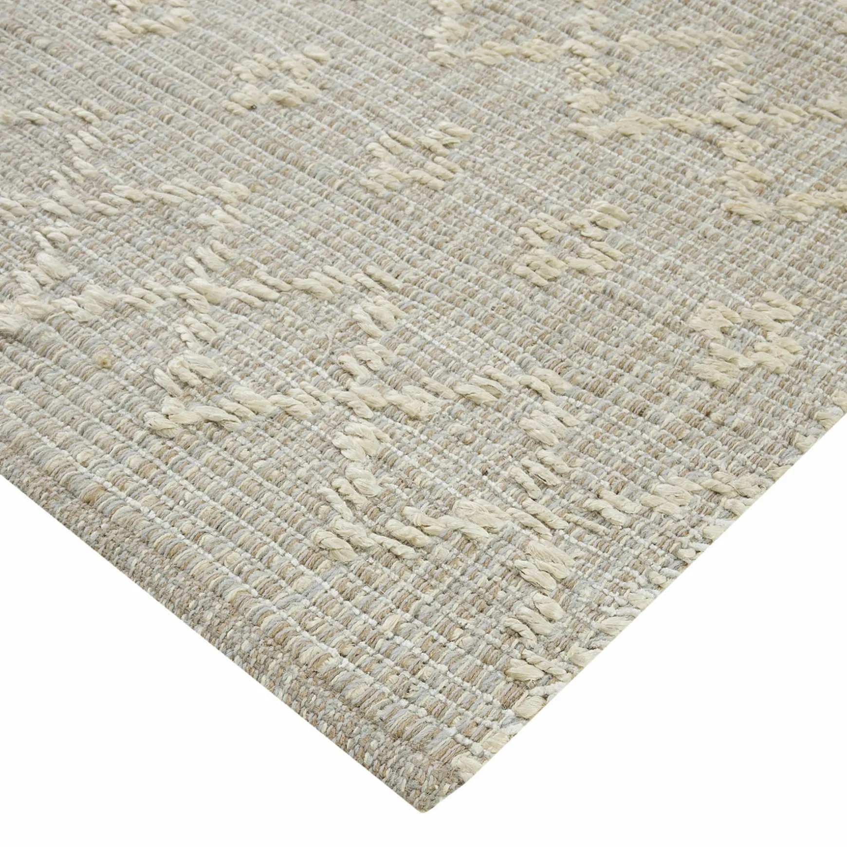 Clearance Sale (B726) Honeybloom Neutral Flatweave Accent Rug, 3 5