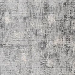 Clearance Sale (B656) Mixed Grey Abstract Soft High & Low Design Accent Rug, 2 4