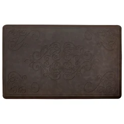 Clearance Sale Brown Medallion Embossed G-Step Kitchen Mat, 20 60