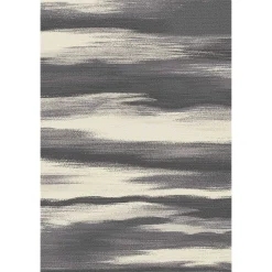Clearance Sale (D340) Gloucester Grey & Ivory Windswept Area Rug, 5 7
