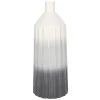 Clearance Sale Laila Ali Grey Ombre Ribbed Ceramic Vase, 13.5