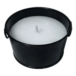 Clearance Sale 3-Pack Black Metal Bucket Citronella Candles, 3.5Oz