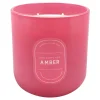 Clearance Sale Pink Poppy & Amber Scented Glass Candle, 12.5Oz