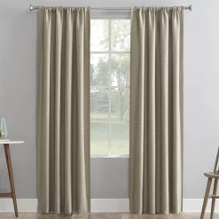Clearance Sale Sun Zero Soraya Dune Blackout Thermal Lined Curtain Panel, 63