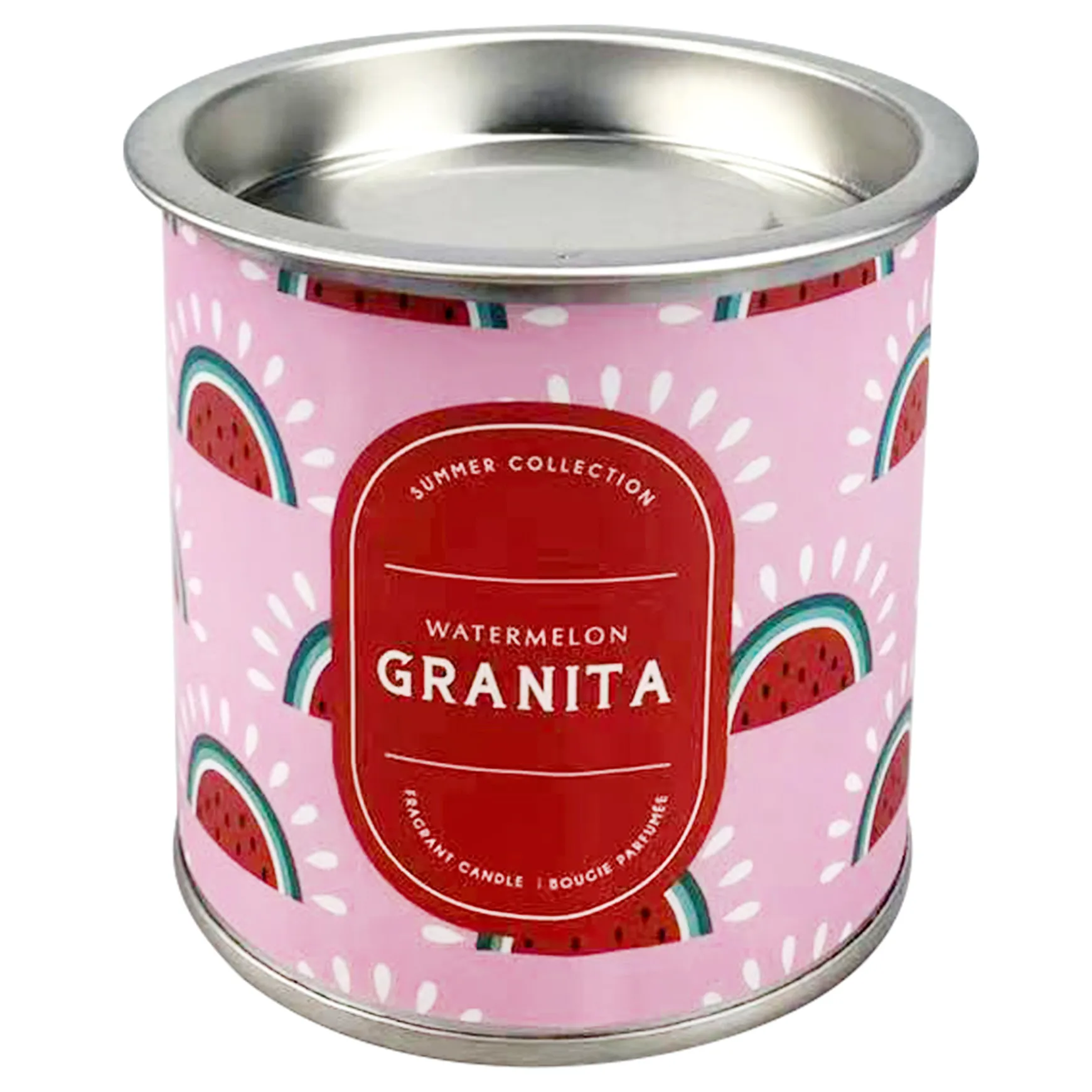 Clearance Sale Watermelon Granita Scented Tin Candle, 6.5Oz