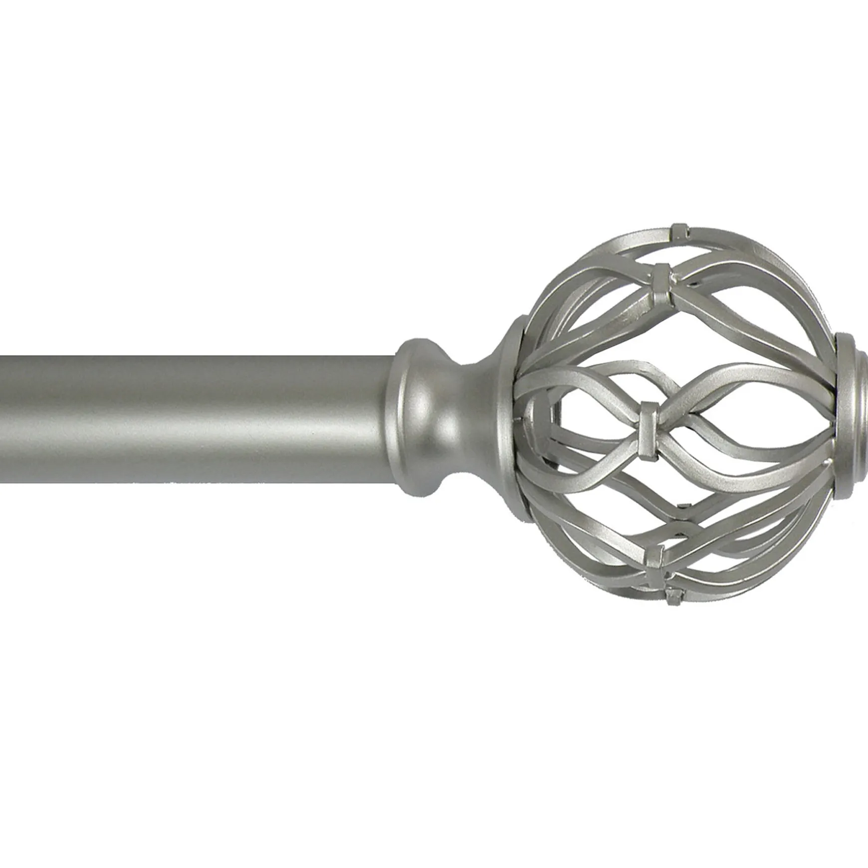 Clearance Sale Winslow Metal Cage 36 -72 Adjustable 1 Diameter Curtain Rod, Nickel Finish