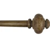 Closeout Sale Atlanta Urn 18 -36 Adjustable 1 Diameter Curtain Rod, Wood Finish