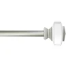 Closeout Sale Clear 3/4 Tyson Adjustable Curtain Rod 48-84