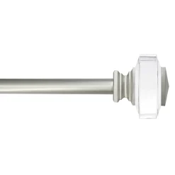 Closeout Sale Clear 3/4 Tyson Adjustable Curtain Rod 48-84