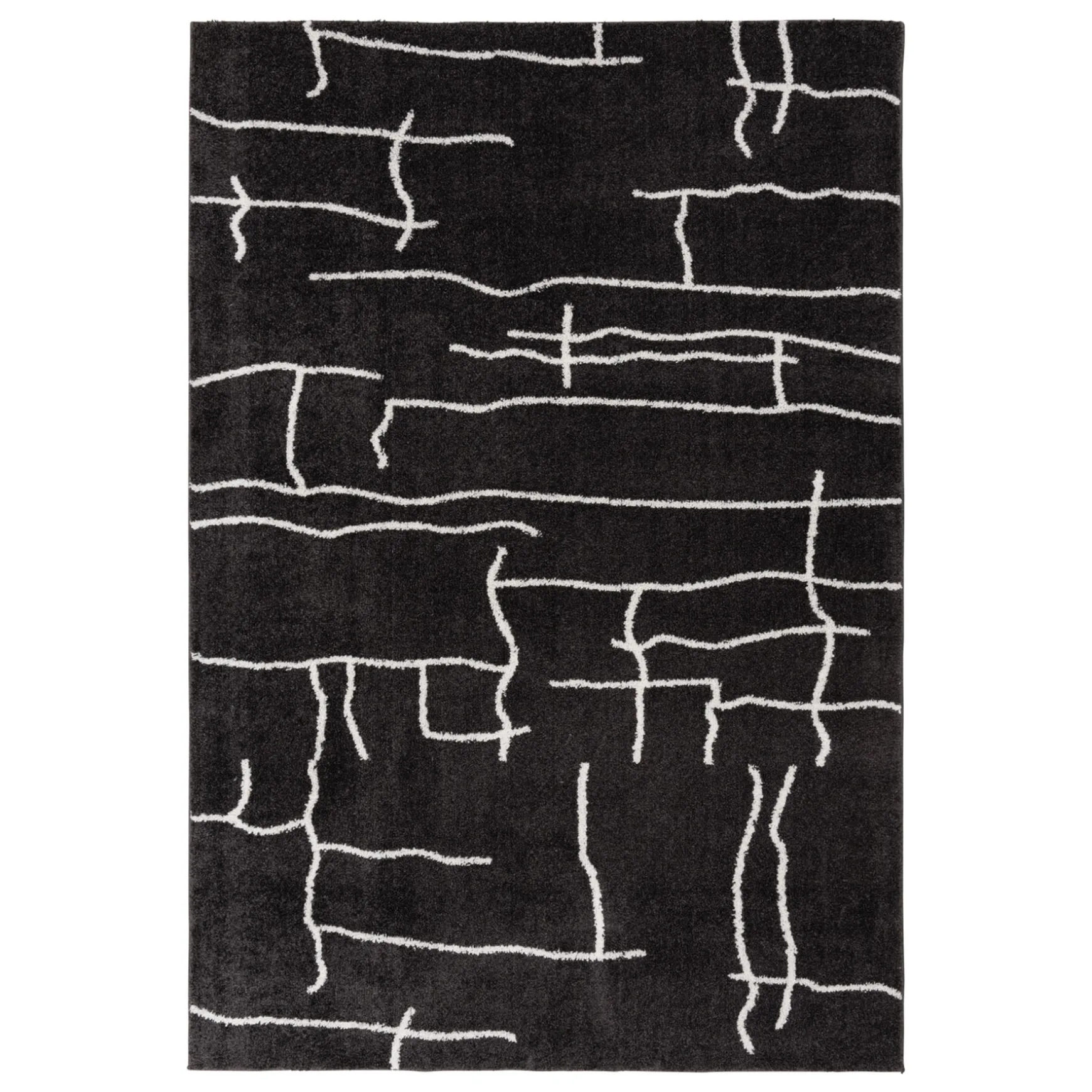 Closeout Sale (D557) Mirabella Black Area Rug, 5 7