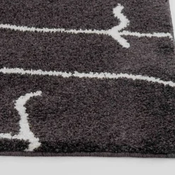 Closeout Sale (D557) Mirabella Black Area Rug, 5 7