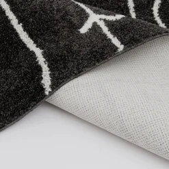 Closeout Sale (D557) Mirabella Black Area Rug, 5 7
