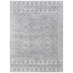 Closeout Sale (D497) Roma Grey Global Area Rug, 8 10