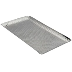 Closeout Sale Hammered Aluminum Decorative Tray, 10 6