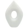 Closeout Sale Laila Ali White Ceramic Sculpture Decor, 12