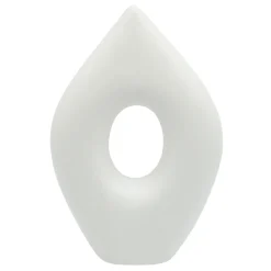 Closeout Sale Laila Ali White Ceramic Sculpture Decor, 12