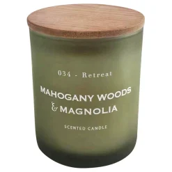 Closeout Sale Mahogany Magnolia Scented Glass Jar Candle, 8Oz