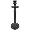 Closeout Sale Matte Black Taper Candle Holder, 10