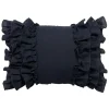 Closeout Sale Modern Dreams Lauren Blue Layered Ruffles Throw Pillow, 14 20