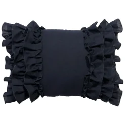 Closeout Sale Modern Dreams Lauren Blue Layered Ruffles Throw Pillow, 14 20