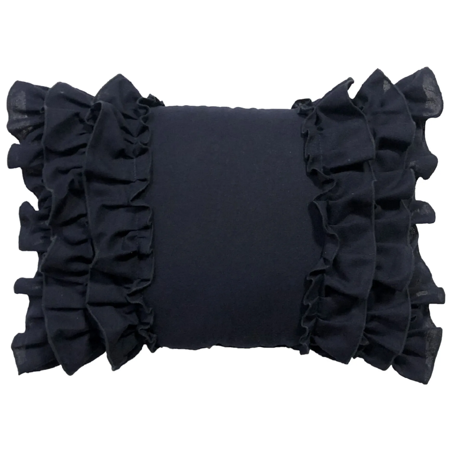 Closeout Sale Modern Dreams Lauren Blue Layered Ruffles Throw Pillow, 14 20