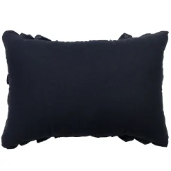 Closeout Sale Modern Dreams Lauren Blue Layered Ruffles Throw Pillow, 14 20