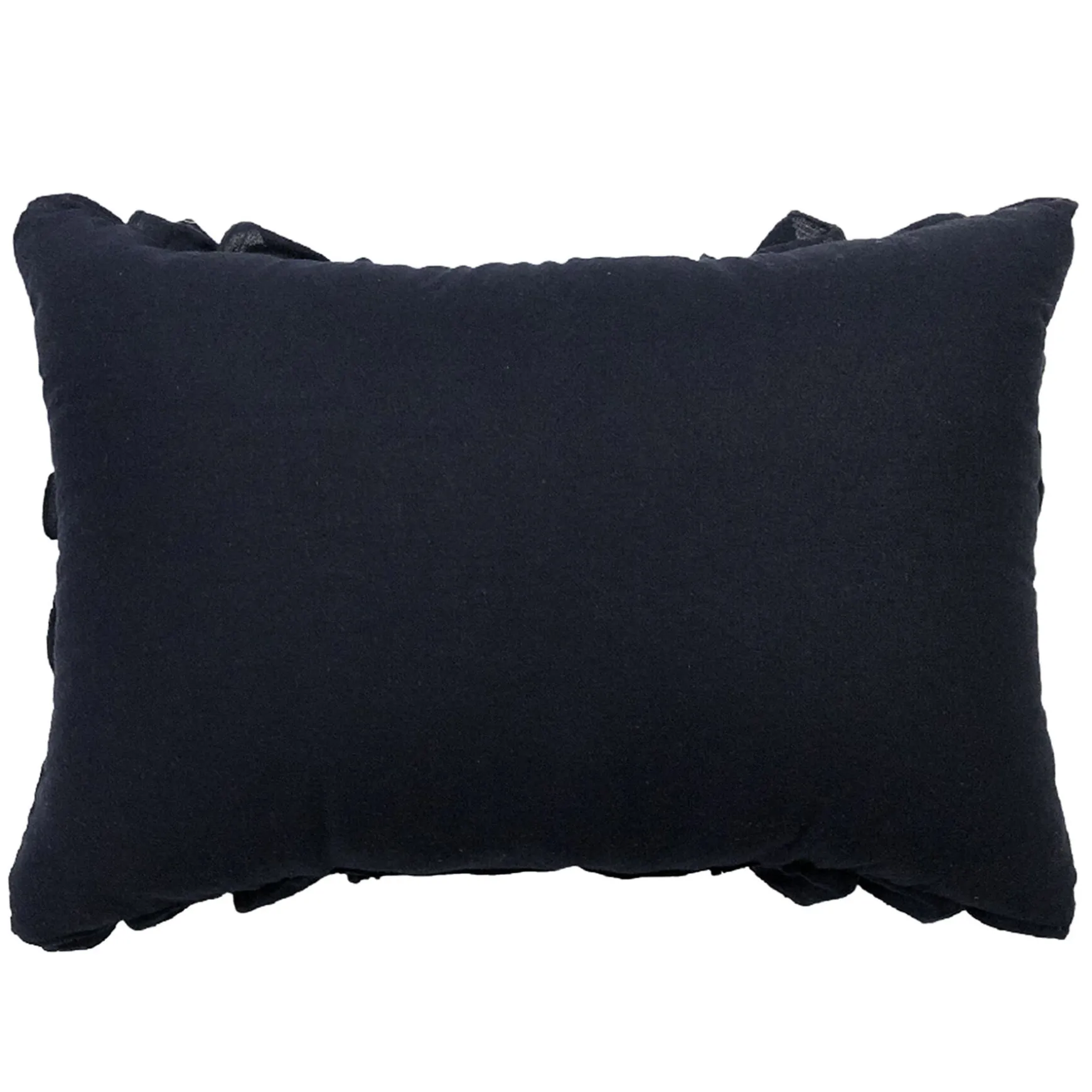 Closeout Sale Modern Dreams Lauren Blue Layered Ruffles Throw Pillow, 14 20