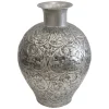 Closeout Sale Silver Metal Floral Vase, 20