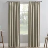 Closeout Sale Sun Zero Soraya Dune Thermal Lined Rod Pocket Blackout Curtain Panel, 84