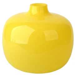 Closeout Sale Tracey Boyd Yellow Glass Vase, 7.5