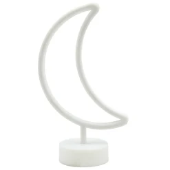 Closeout Sale White Plastic Moon Lamp, 12.5