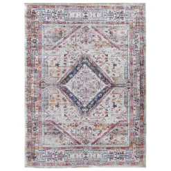 Discount Sale (B754) Ellington Multi-Colored Medallion Area Rug, 8 10