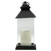 Discount Sale Black Led Lantern With 6 Hour Timer, 12